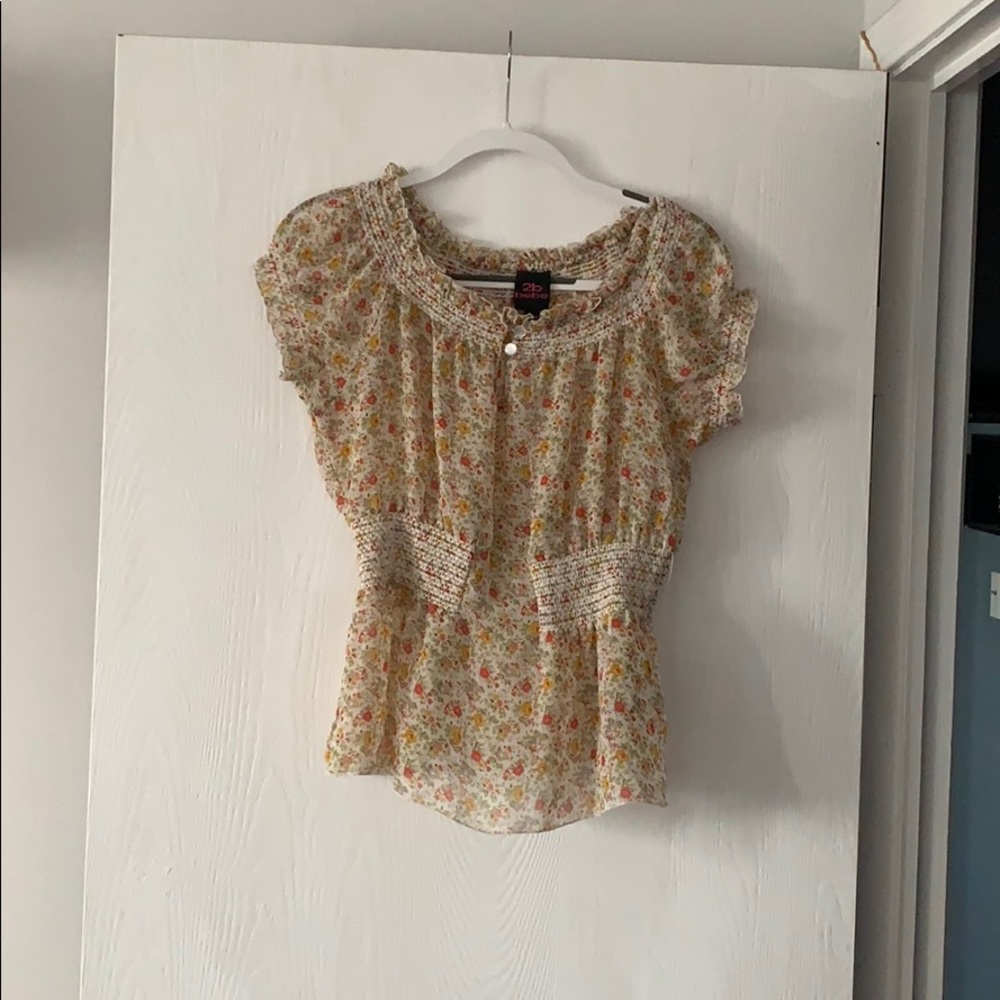 Bebe floral blouse